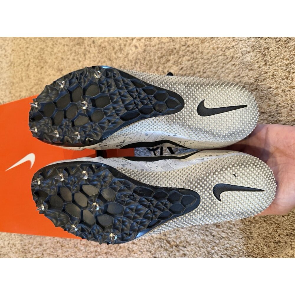 Nike Zoom Rival S 9.5Track Field Sprint Spike Racing Shoe -Black White -Women 11 - Picture 6 of 7